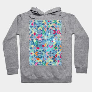 Pretty Pastel Moroccan Tile Mosaic Pattern Hoodie